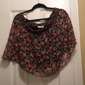 Floral off the shoulder top